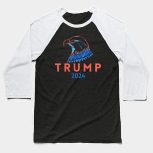 Trump 2024 Eagle Usa Baseball T-Shirt